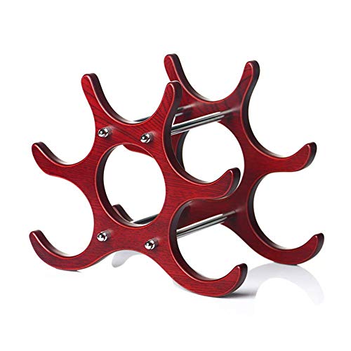 Soporte para vino de madera para 6 botellas miniatura 1