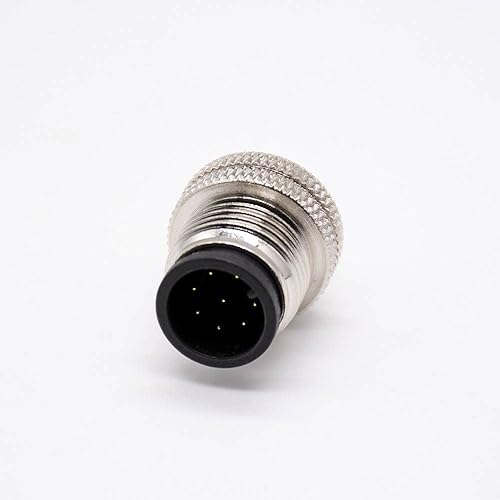 Miniatura 2 de m12 conector 8 Pin recto macho overmoldeado soldadura taza sin blindaje un código macho recto 8pin m12 conector