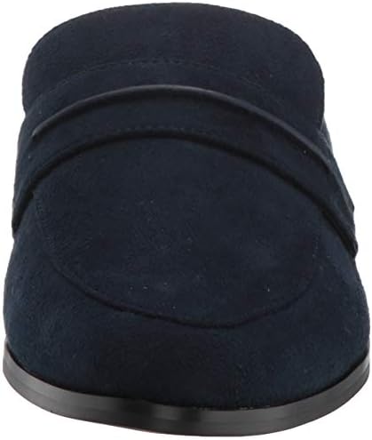 Bella Vita Women's Binx II Loafer Mule Flat, Navy Suede, 12 N US | Image 1