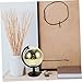 LRXIYODE Golden Disco Globe Reflective Rotating Decoration for Home Office Desk and Events Stylish Geographical Learning Tool with Effect