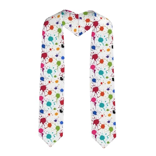 WYCZHY Abstract Paint Splashes Gradseason - Chal de graduación unisex para adultos, Esquina afilada, Talla única