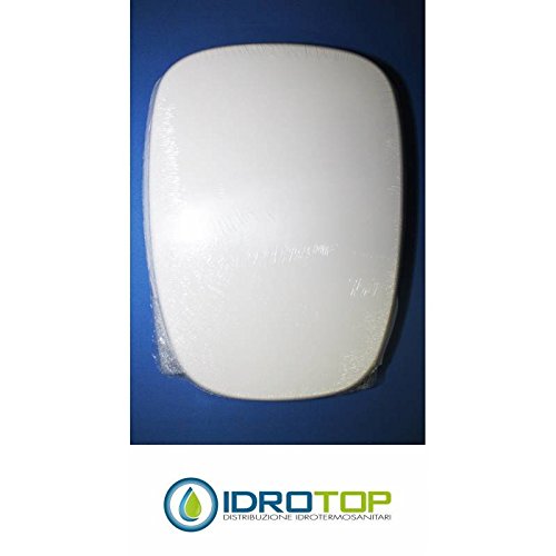 Copriwater Pozzi Ginori SQUARE BIANCO Cerniera Cromo-Sedile-Asse Wc