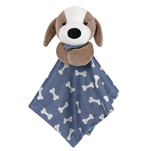 Image of Minky Animal Snuggler Lovey Blanket for Kids, Babies, Boys, Girls, Gender Neutral Security Blanket with Stuffed Animal