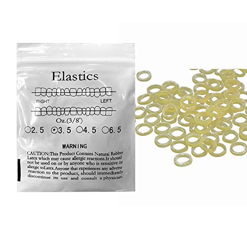 Orthodontic Gap Teeth Bands 1000 pcs (10 Pack) Elastic