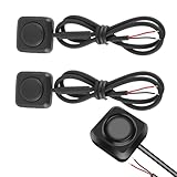 2 Stück Teiliger Momentschalter, 12 V/24 V Momentan Druckknopf Ein Aus Schalter, Mini Tastenschalter Oberflächenmontage für Autohupe, Momentan Druckknopf für Industriesteuerung Elektronikexperimente