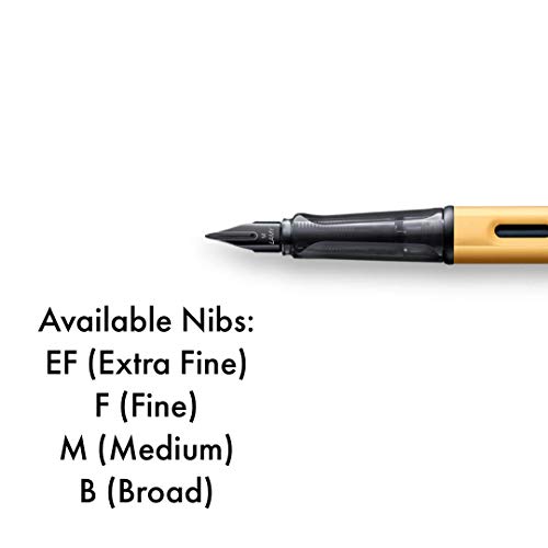 Image of LAMY Lx Medium Nib Fountain Pen with Converter Z28 and Matching Case Gold