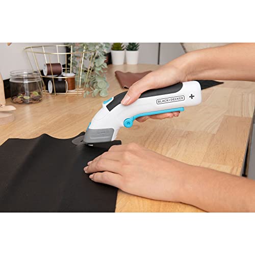 BLACK+DECKER 4V MAX Cordless Electric Fabric Craft Scissors, USB Rechargeable (BCSC115FF) - image 7