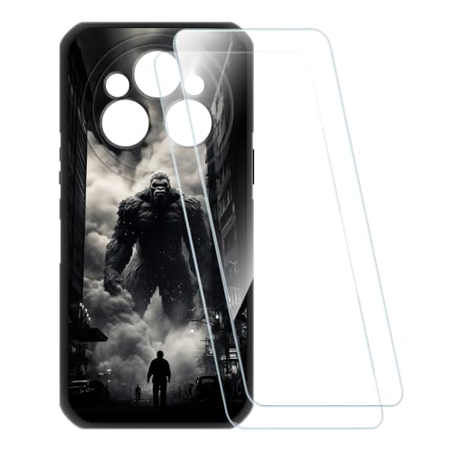 ESACMOT vgP[X + 2KXtB Oukitel WP55 Ultra Ƃ̌݊, Ռz\tgJo[ HDNA (X^[)