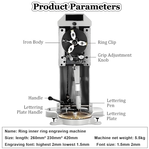 Graveur d'anneaux double face – Machine de gravure intérieure précise pour la personnalisation de bijoux