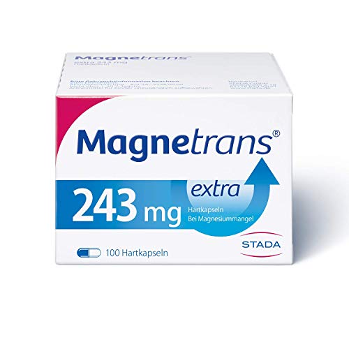 Magnetrans extra 243 mg - Magnesiumkapseln für eine schnelle Hilfe bei Muskel- und Wadenkrämpfen, bei nachgewiesenem Magnesiummangel - 1 x 100 Kapseln Cover
