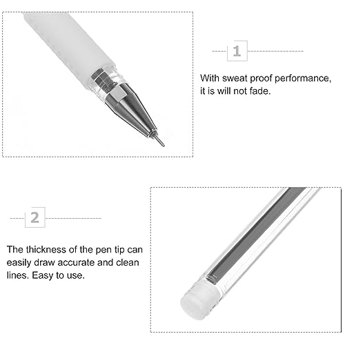 minkissy 3pcs Eyebrow Mapping Pen Eyebrow Marker Pen Microblading Makeup Position Mark Tools for Lip Black - Image 3