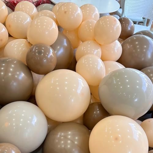 Image of Voircoloria 130pcs Pastel Orange Balloons Different Sizes 18 inch 12 inch 10 inch 5 inch Peach Latex Balloon Garland Arch Kit for Birthday Baby Shower Graduation Wedding Gender Reveal Party Decorations