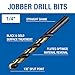 Champion Cutting Tool Heavy Duty BlackGold Jobber Drill Bits, 135 Degree Split Point: XGO-1/4 (12 pieces per pack)-MADE IN USA