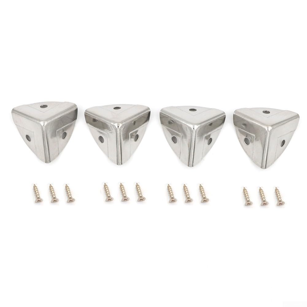 4812PCS Protezioni angolari in metallo per scatole di legno e protezione mobili (4PCS)
