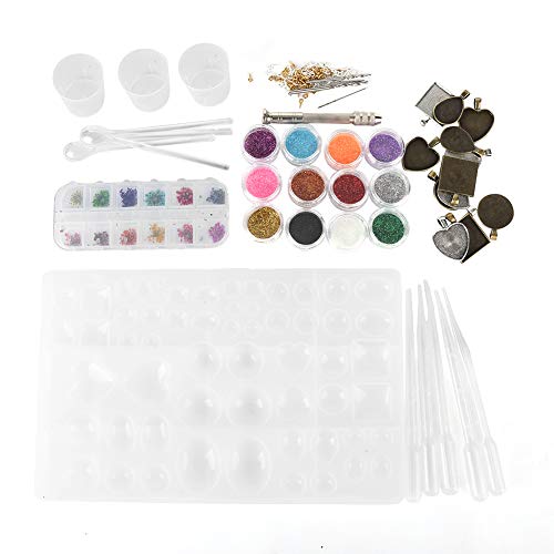 Bijoux en résine fait maison avec ce kit de moules en silicone élastique