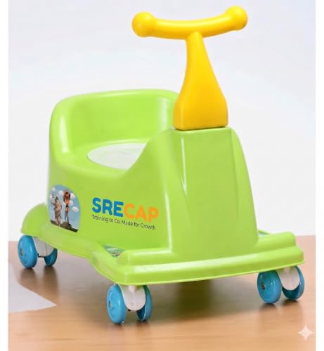 Image of The SRECAP 2-in-1 Potty Training Scooter is an innovative developmental tool designed to turn potty training into a fun, stress-free experience (Green Colour)