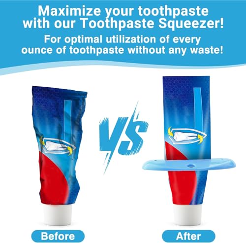 Image of Self Closing Toothpaste Caps 6-Pack by Tilcare - No Waste Cap Dispensers for Adult and Kids Bathroom - Mess-Free Toothpaste Lids - Easy to Use, Food Grade Silicone and BPA-Free Toppers - All White