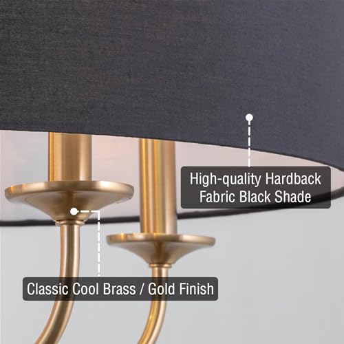 Image of Kira Home Quinn 22 inch Large Modern 5-Light Drum Chandelier for Kitchen Island