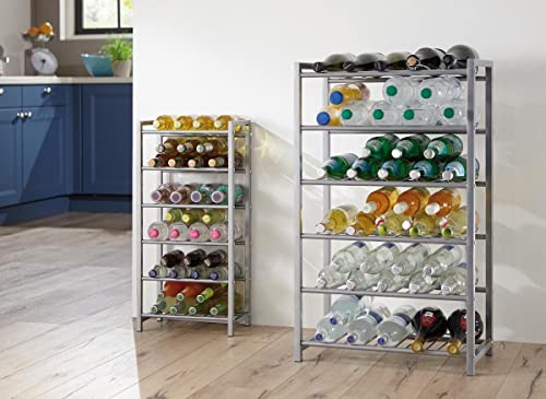 HAKU Möbel portabottiglie, metallo, alluminio, L