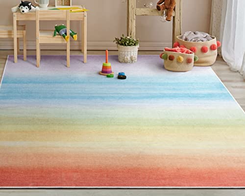 Tapete Well Woven Kids Sunrise 3'3" x 5' Multi Color miniatura 1