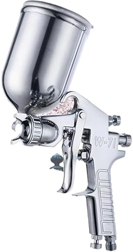 KryZaro エアスプレーガン W-71 (B タイプ / 1.8mm) 手動スプレーガン 車補修ペイント用 軽量 スムーズ引き心地 快適制御 噴霧器