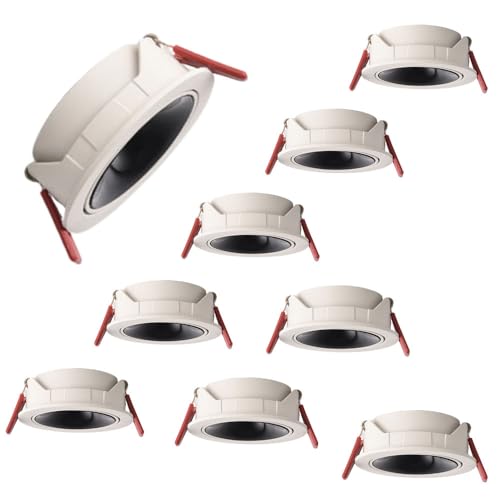SdaryWare Foco empotrable LED de Techo de 4 CCT, 3000K/3500K/4000K/6000K, Seleccionable, con CRI 92, Paquete de 9,6000k-10W