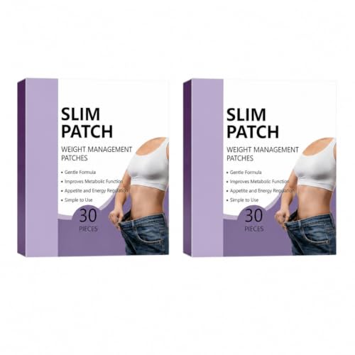Kiaiss Akemi Slim Patch 60 Count Ultra-Thin Body Patches for Men & Women Discreet & Lightweight with Plant-Derived Ingredients Gentle for All Skin Types (2 Boxes 2026 Formula)
