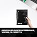 delka A5 Wirebound Notebooks, Ruled Pages, Durable Spiral Binding, Premium Quality Paper for School, Office, and Note-Taking Versatile (Black, Pack of 1)