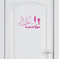 INDIGOS UG Wandtattoo PIPI Lounge – 30x21cm Pink, Selbstklebend, Für Kinderzimmer & Deko