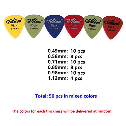 Rayzm Guitar Picks Médiators – Delrin Médiators 50pcs pour Guitare Basse 0,49/,58/,71/,89/,98/1,12mm - Les Beatles, Paul McCartney, John Lennon, RIngo Starr, George Harrison Rayzm Guitar Picks Médiators - Delrin Médiators 50pcs pour Guitare Basse 0,49/,58/,71/,89/,98/1,12mm – Image 4