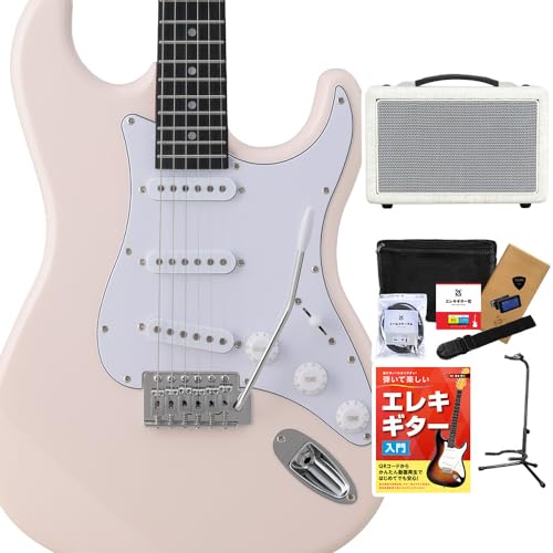 美品 初心者向けエレキギター Mavis ストラトキャスター ピンク 美品 初心者向けエレキギター Mavis ストラトキャスター ピンク