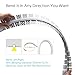 Spotless Plaster in Recessed Flexible Drywall LED Channel Fully Bendable LED Aluminum Profile Track for Custom LED Strip Lighting Solutions, 3.28ft x 3 Pcs (P5615 Inside width 12.5mm/0.5