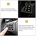 Moonlinks Steering Wheel Button Covers Trim Stickers Compatible with Mercedes Benz A B GLA CLA GLS GLE CLS SL Class, Steering Wheel Button lnner Decoration Sticker 12PCS, Black (Model B)