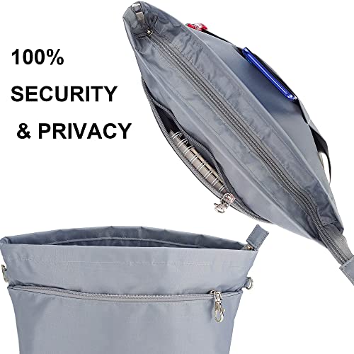 Image of Handbag Tote Purse Organizer Insert, Large, Grey