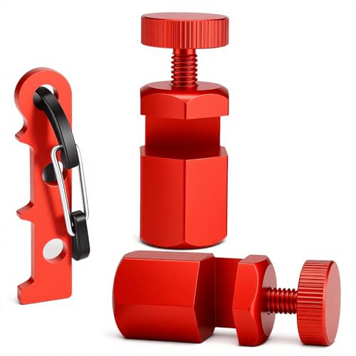 Miucoguier Tall Stair Gauges for Framing Square with Holder and Hook, Framing Jig for Speed Square, Framing Square Stops for Carpentry Squares & Circular Saw