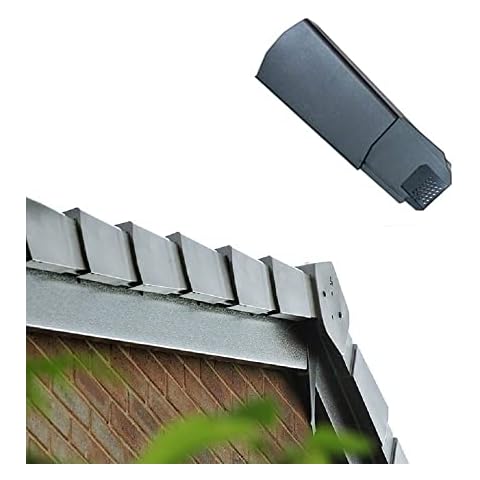 Klober Dry Verge Grey Left Hand Units - Plastic Roof Line End Cap for Gable/Apex Cover