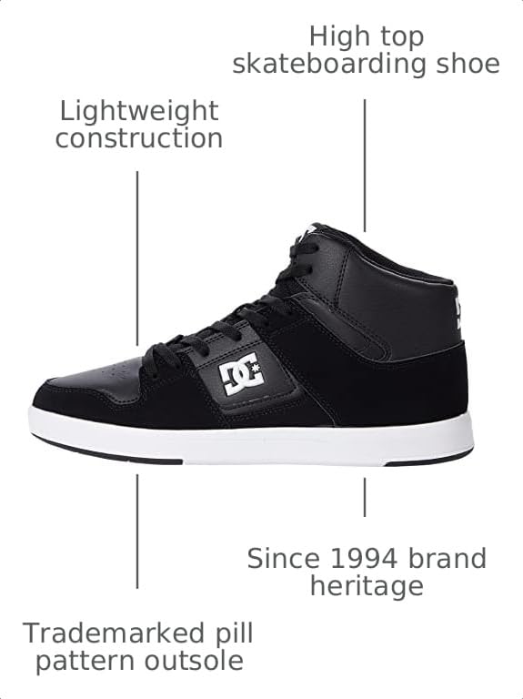 Image of DC Shoes Womens Cure Casual High-top Skate Shoes Sneakers