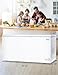 BLACK+DECKER 16.2 Cu. Ft. Chest Freezer, Deep Freezer with Top Opening, Freezer Chest with 2 Removable Storage Baskets, Mechanical Temperature Control, Manual Defrost,R600a Refrigerant, BCF1620E,White