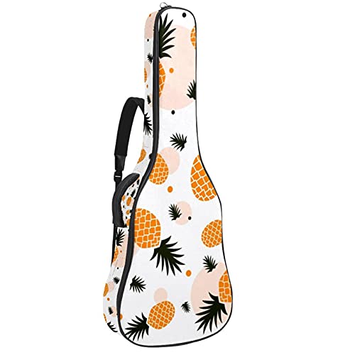 Housse de transport pour guitare rétro étanche à fermeture éclair Pineapple