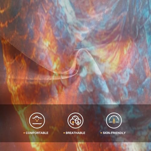 Boccsty Dragon Light Blue Fire Boy Summer Shorts Sets Hawaiian Toddler Boys T-Shirt & Pants 2 Pcs 3T4