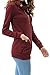 levaca Womens Shirts Fashion Slimming Tunic Tops With Button Pockets Wine L