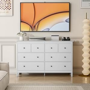 Wanan8drawerdresser50modernwhitedresserchestsofdrawer8drawerwidedressersforbedroom Urban Country Home Decor Wanan 8 drawer dresser 50 modern white dresser chests of drawer 8 drawer wide dressers for bedroom urban country home decor