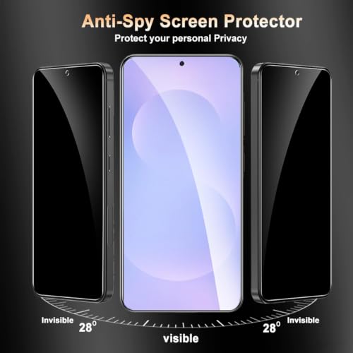 Image of STP FEEL Premium Grade Privacy Tempered Glass Screen Protector Compatible For Samsung Galaxy S25 ultra 5G (6.9 Inch, Pack of 1) Full Edge to Edge Coverage Anti-Spy /Anti-Peeping 9H Hardness