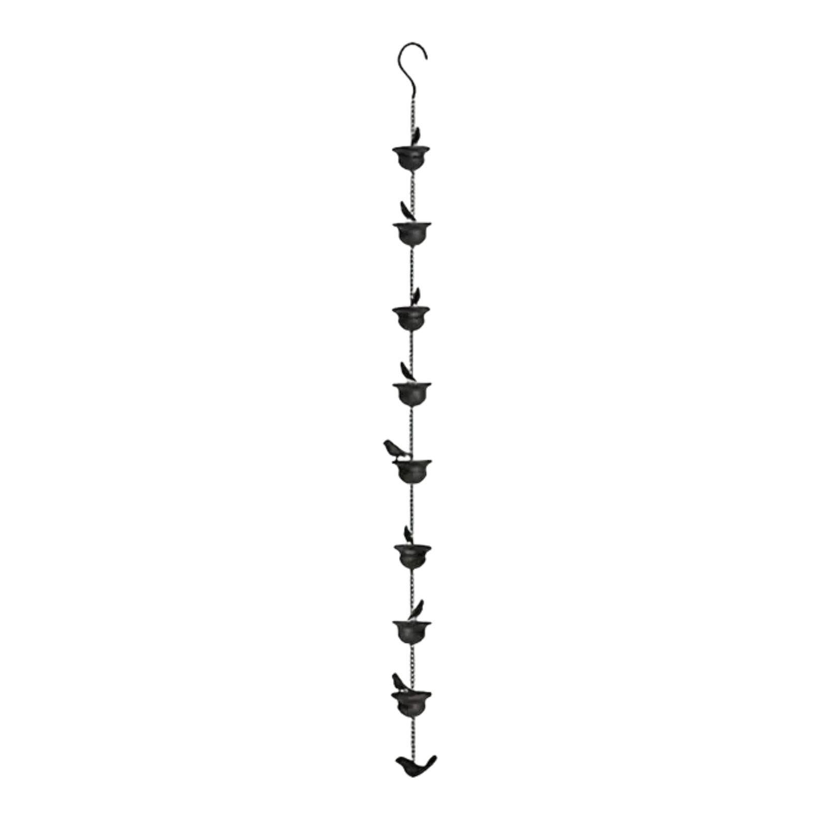 Bird Rain Gutter Chain Decorative Sheds Awnings Yard Rainwater Catcher Chain 2.4m-picture-10