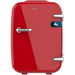 Mini Refrigerador Para Auto Cecotec Mini Nevera Bolero MiniCooling 4L Habana Red, Funcionamiento 12V-220V, Compatible coche y caravanas, Función enfriamiento y calentamiento, Rango temperatura 5-65º, Transporte fácil