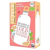 Cupper - Pack de 6 Cajas de 10 Bolsitas de Infusiones Ecológicas Frías con Limón y Pomelo BIO - Propiedades Refrescantes y Digestivas - Contiene Rooibos y Hibisco Blanco