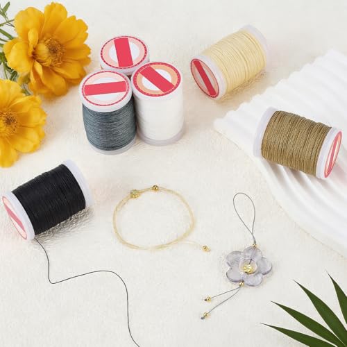 Hilo de 0,5 mm para tejer pulseras de macramé creativas y decorar jarrones boho en casa 5