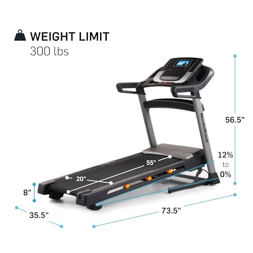 image for NordicTrack T 7.5 S; iFIT-enabled Treadmill for Running and Walking wi