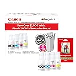 Canon Genuine Ink Cartridges GI-21 Series (Black, Cyan, Magenta & Yellow), Value Pack (4-Count) with PP-301 4" x 6" Photo Paper Plus Glossy II, Printer Ink for PIXMA G4280 / G3290 / G4270 Printers