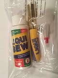 Liqui Sew Adhesive Kit for Permanent Bond of Fabrics, Leather, Press On Patches and More 2 oz.